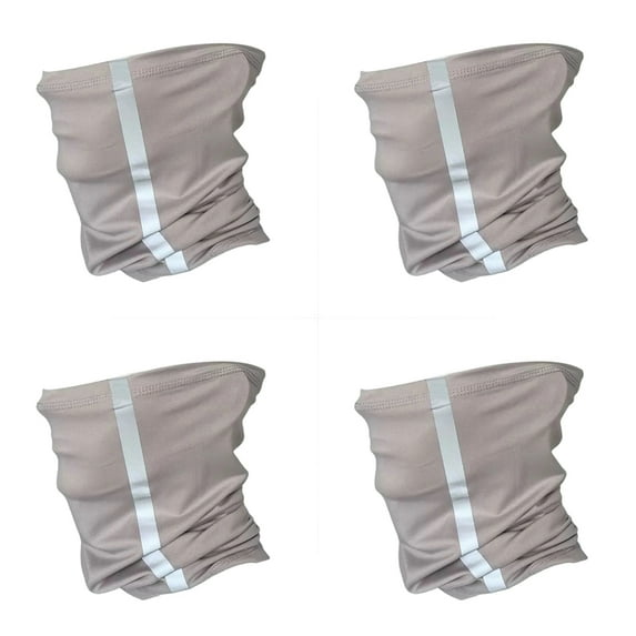 4Pcs Reflective Protective Face Cover Breathable Wicking Neck Gaiters For Outdoor