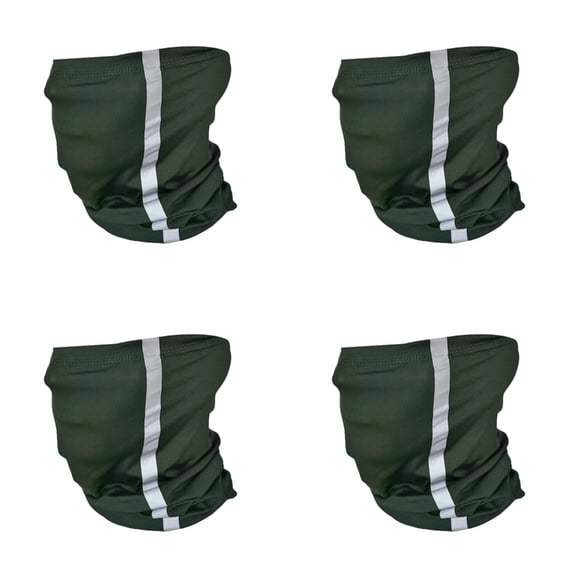 4Pcs Reflective Protective Face Cover Breathable Wicking Neck Gaiters For Outdoor