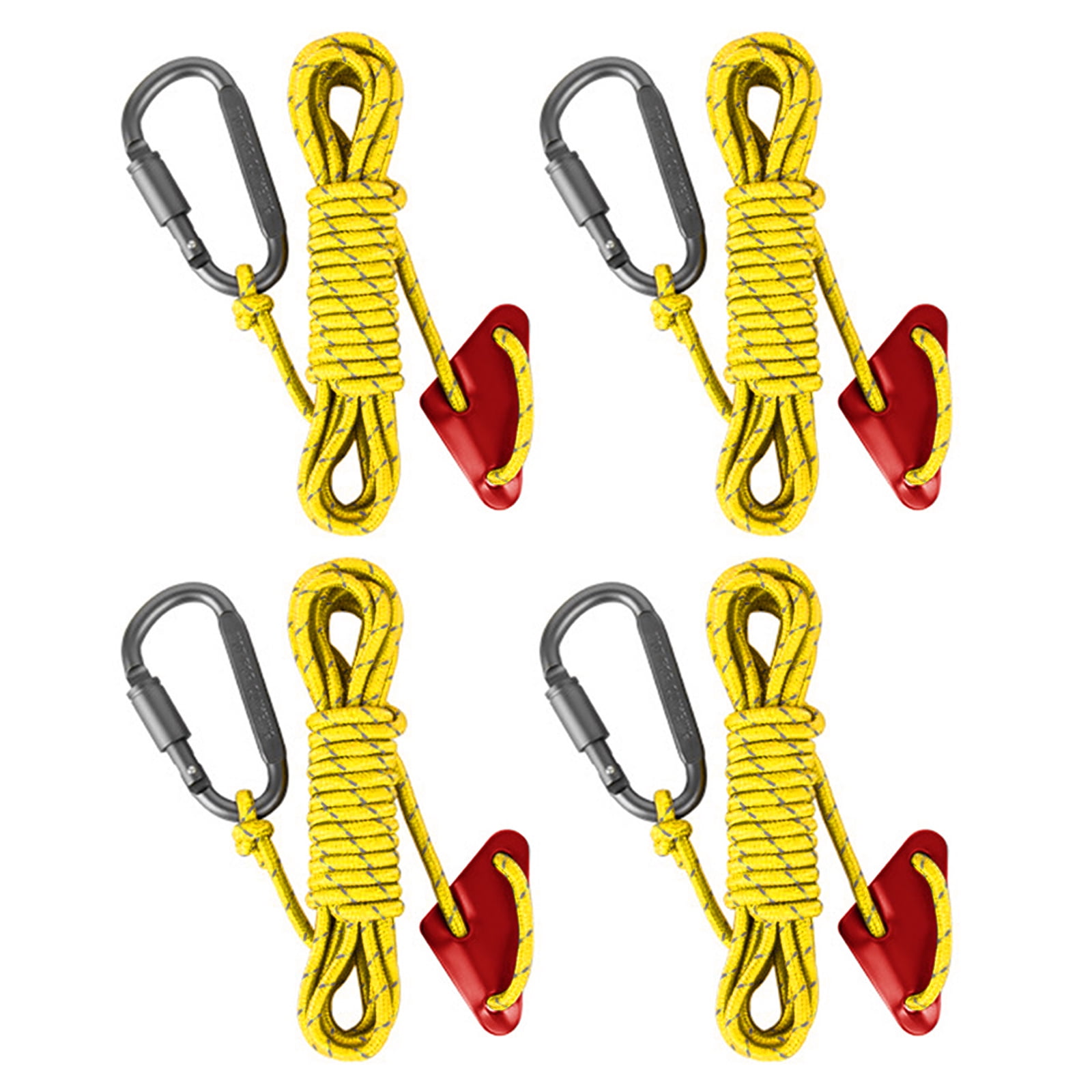 4Pcs Reflective Tent Guy Ropes Outdoor Tent Guide Rope High Strength ...