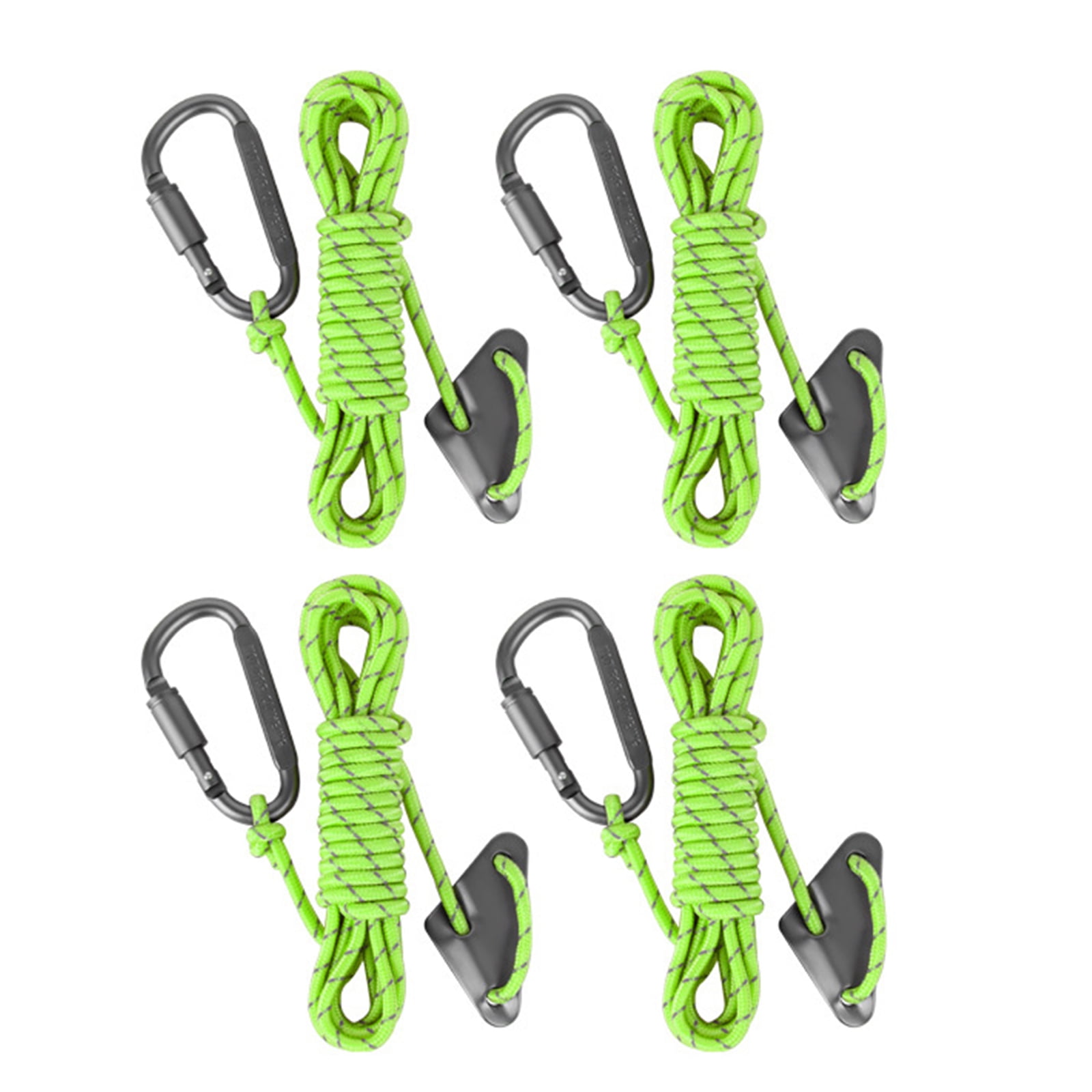 4Pcs Reflective Tent Guy Ropes Outdoor Tent Guide Rope High Strength ...