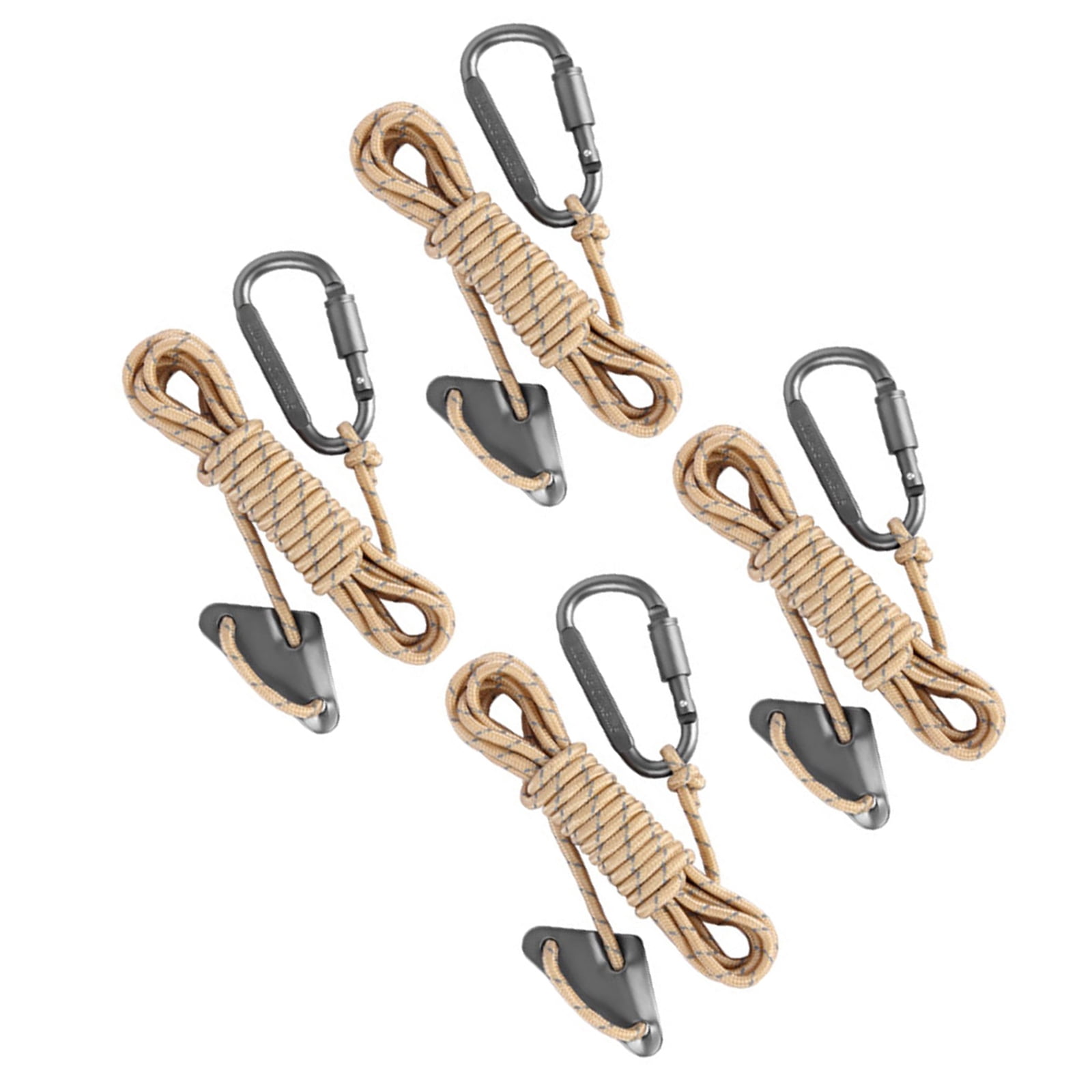 4Pcs Reflective Tent Guy Ropes Outdoor Tent Guide Rope Winds Line with ...