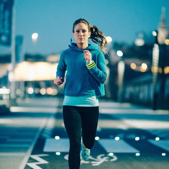 4Pcs Reflective Wrist Bands for Running in Green with Skin Friendly Comfortable Material