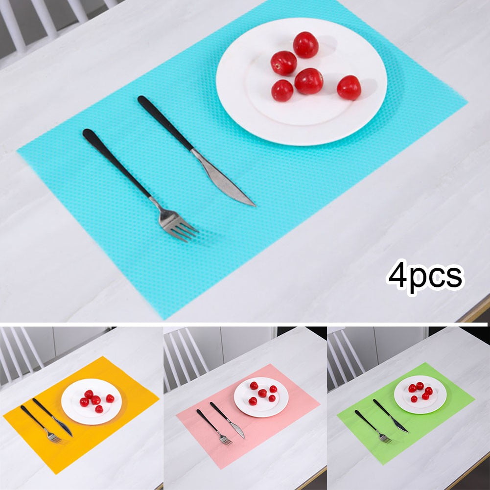 4Pcs Refrigerator Mats, EVA Refrigerator Liners for Shelves Washable