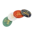 4Pcs Reiki Balancing Stones, Finely Polished Palm Size Assorted Colors
