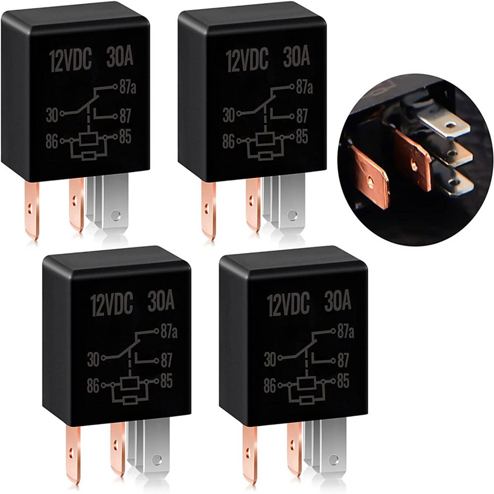 4Pcs Relay 12V 30A Automotive Relay 5 Pin Relay For Automotive Truck 4Pcs Relay 12V 30A Automotive Relay 5 Pin Relay For Automotive Truck