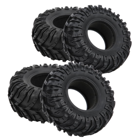 4Pcs Remote Car 2.2in Rubber Tyres Wheel Tires Fit for SCX10 4 6 1/10 Crawler
