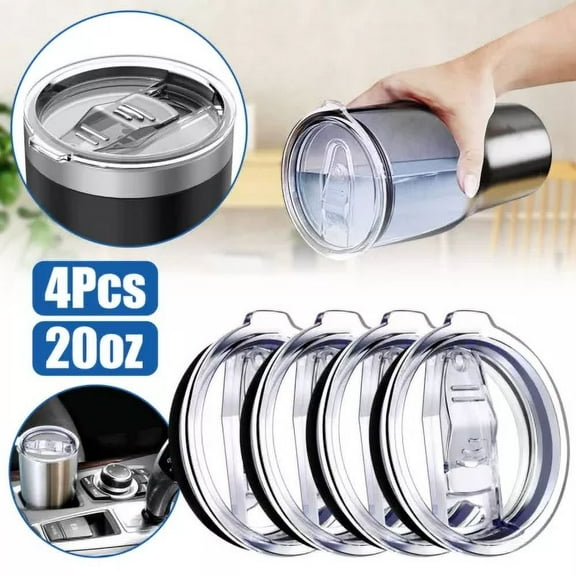 4Pcs Replacement Splash Spill Proof Lids For 20Oz Stainless Steel Skinny Tumbler