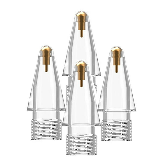 4Pcs Replacement Tip for Apple Pencil Gen 1/2 iPad Stylus Pen Nib, Clear