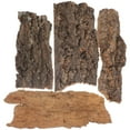 thumbnail image 1 of 4Pcs Reptile Bark Cork Wood Bark Terrarium Decor Cork Flat Bedding for Bearded Dragon Lizard Geckos Tortoise, 1 of 8