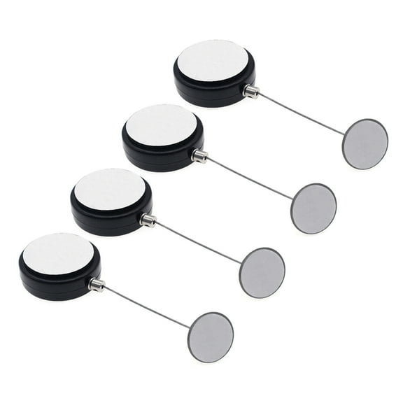 4Pcs Retractable Cable for Key 100cm Long Retractable Cable Lock Anti-Theft Pull Box for Remote Controls Game Devices