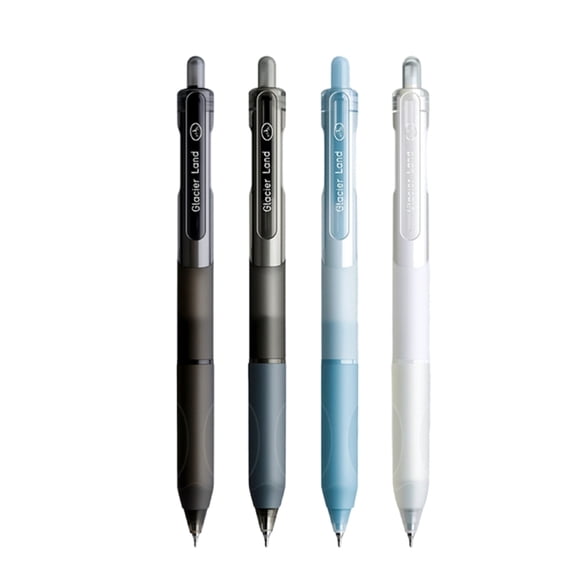 4Pcs Retractable Gel Pen Quick Drying Press Action Gel Inks Pens for Writing