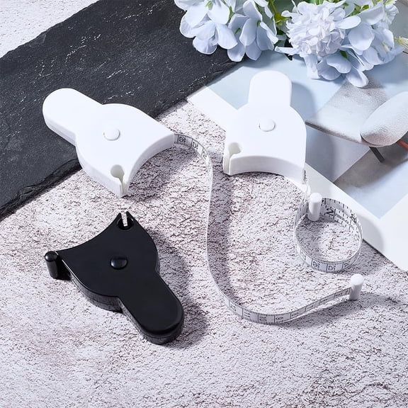 4Pcs Retractable Measuring Tapes 2 Colors PVC with Handle 60 Inches for Tailor Sewing Clothing Handcraft Body Measuring Tools colorful DIY