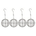 thumbnail image 1 of 4Pcs Retro Iron Ball Shape Succulent Pot Metal Hanging Planter Plant, 1 of 9