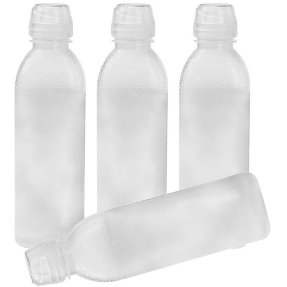 4Pcs Reusable Kitchen Oil Bottles Transparent with Precise Pour Spout for Seasoning