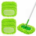 thumbnail image 1 of 4Pcs Reusable Microfiber Mop Pads Compatible with Sweeper Mop, Replacement Wet Mopping pad Refills & Washable Dry Sweeping Cloths for Surface/Hardwood Floor Cleaning(Mop is not Included), 1 of 10