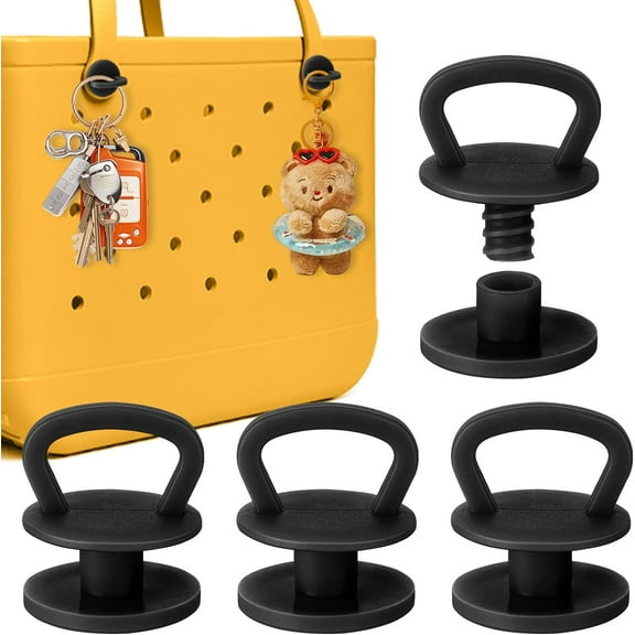 4Pcs Reuseable Replacement Buttons for Bogg Bag Strap, Rivets Compatible with Bogg Bag Handles Add Hook Function
