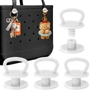 4Pcs Reuseable Replacement Buttons for Bogg Bag Strap, Rivets Compatible with Bogg Bag Handles Add Hook Function