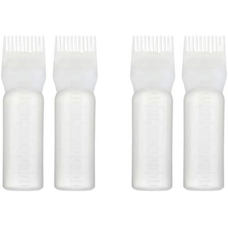  4pcs hair dye bottle comb bottle applicator dye