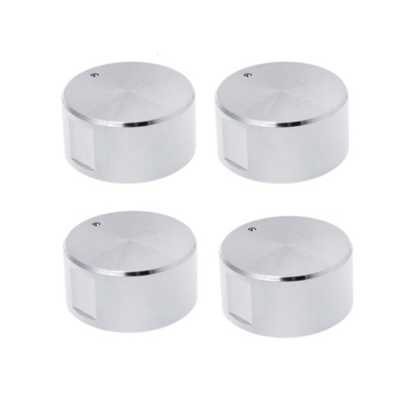 4Pcs Rotary Switches Round Knob Stove for Oven Kitchen Parts Handles