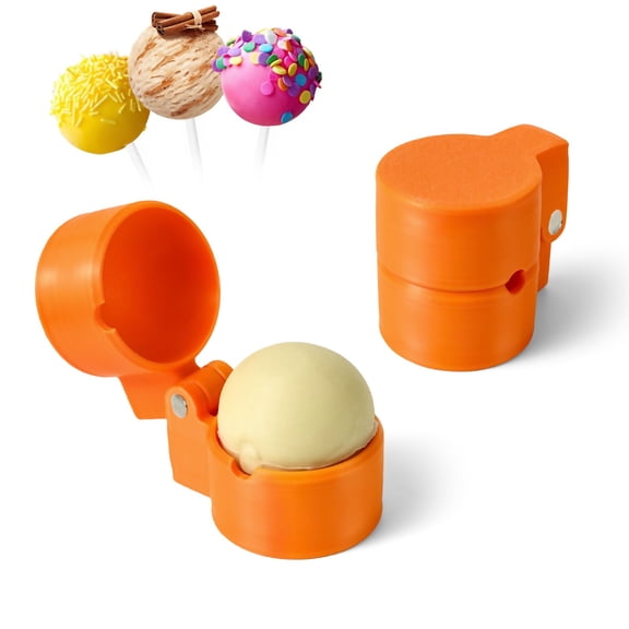 4Pcs Round Cake Pop Mold Press Set, Circle Cake Pop Cutter and Pusher, Baking Tools Accessories for Home Baking, Birthday Parties, Wedding Desserts