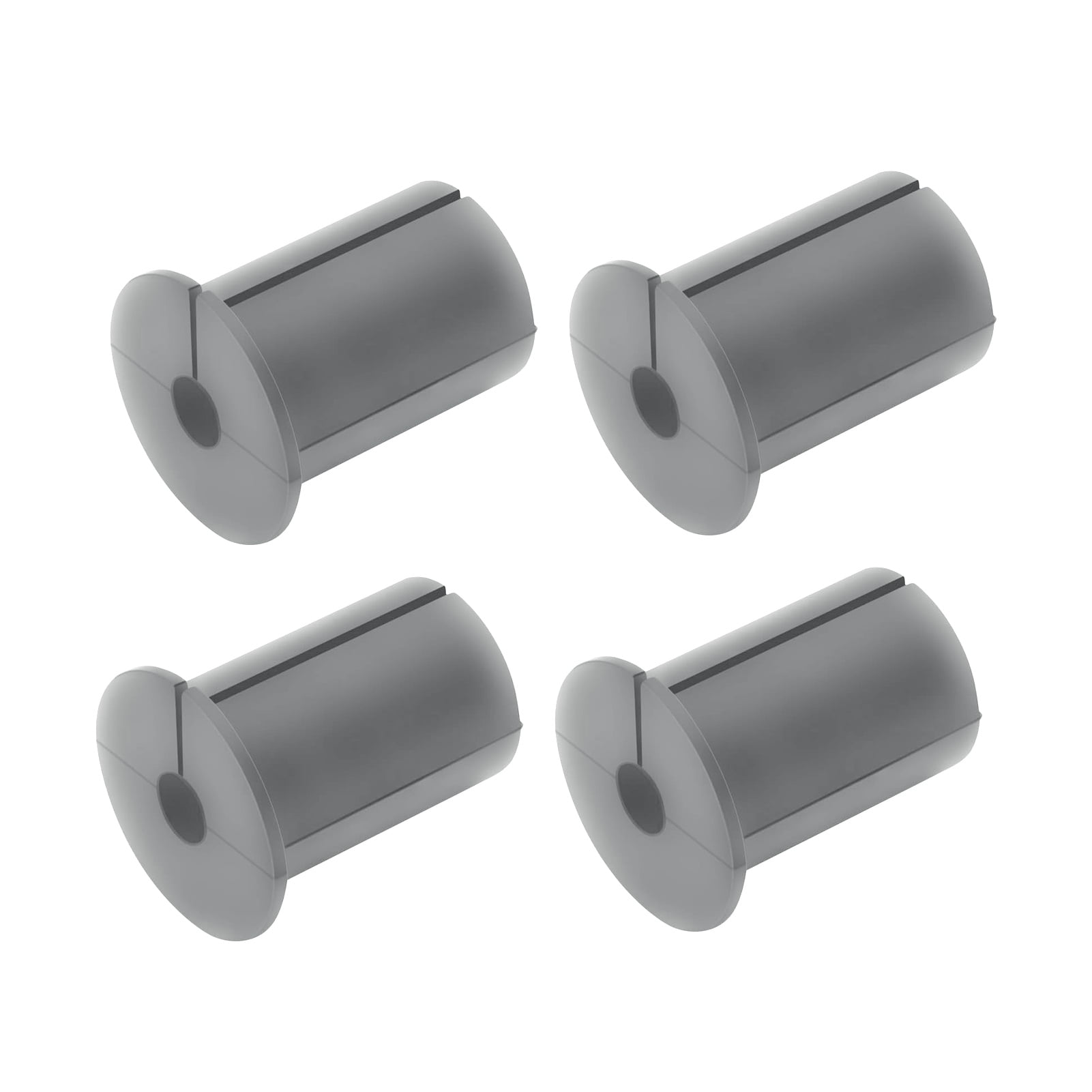 4pcs 3/4 Inch Cable Grommets For Starlink, Ethernet, TV Wires - Split Wall Hole Pass Through, Gray