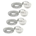 thumbnail image 1 of Uxcell 4Pcs Rubber Drain Stopper with Chain and Hanging Ring, Bathtub Drain Plug Fits 1 inch, Rubber Sink Stopper Drain Plug for Bathtub, Kitchen and Bathroom, White, 1 of 6