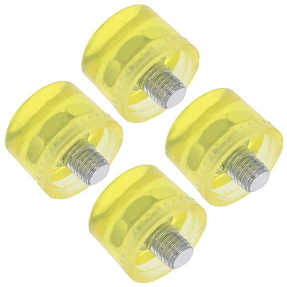 4Pcs Rubber Hammer Head Replacement Yellow for Damage Free Small Part Work
