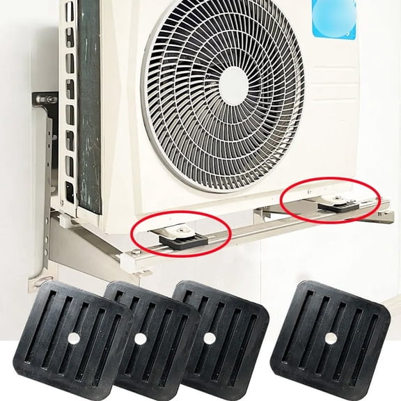 4Pcs Rubber Mount Shock Absorption Anti Slip Wear Anti Vibration Pad with Screws Without Screws