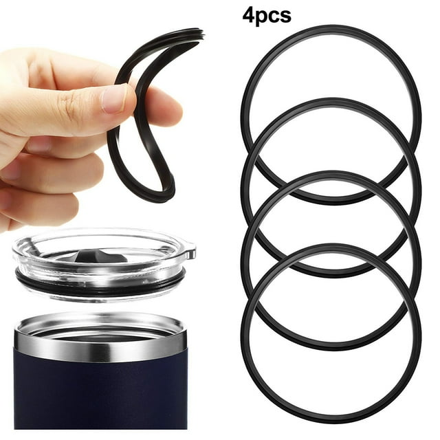 4Pcs Rubber Sealing Ring for 16oz & 20oz Contigo Water Cup Replacement Lid Ring Silicone Gasket