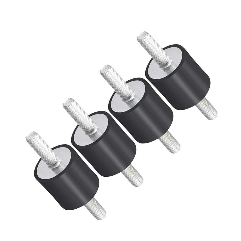 Silentbloc En Caoutchouc 25x25 Mm Avec Filetage Femelle M6 - Anti-vibration Pour Machines