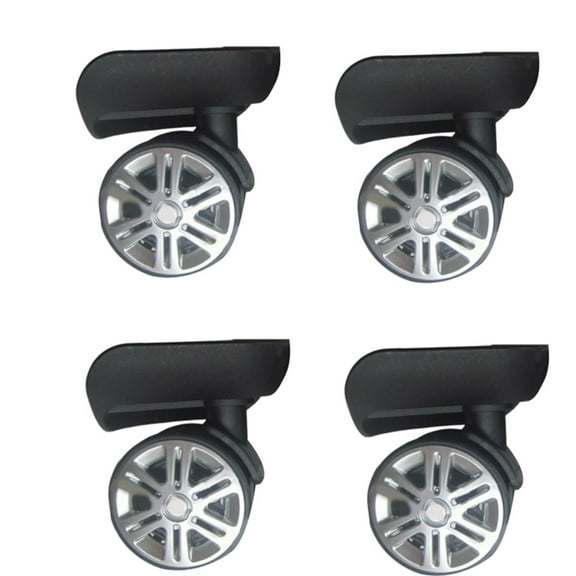 4Pcs Rubber Trolley Caster Replacement 60x12mm Mute Suitcase Luggage Box Wheel