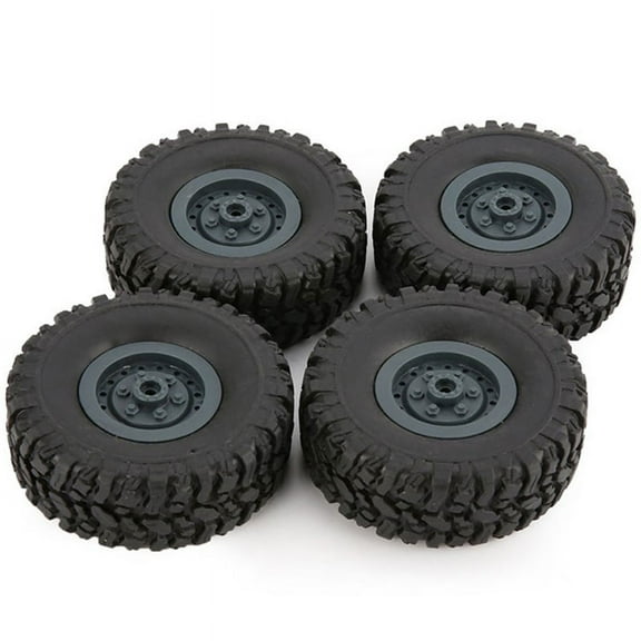4Pcs Rim Tire Tyre for RC 1/16 Climbing Crawler Car B-1/B-24/C-14/C-24/B-16 Truck Model Spare Parts Accessories,