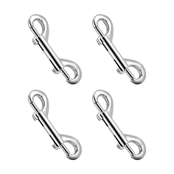 4Pcs Rustproof Double Ended Bolt Snap Hook For Horse Training And Pet Safety Stainless Steel Quick Draw Carabiner
