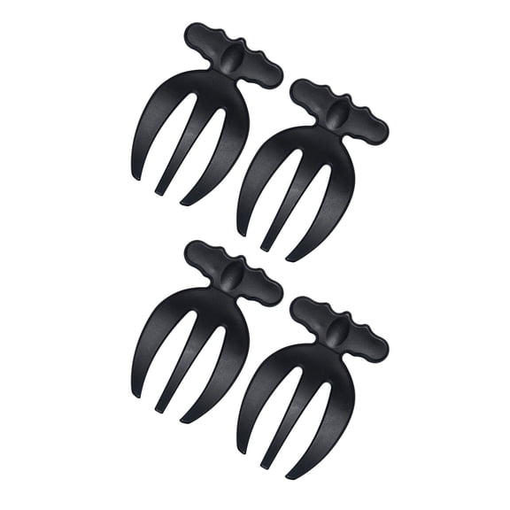 4Pcs Salad Hands Portable Mixing Tongs Salad Serving Utensils Fork Kitchen Salad Servers Vegetable Fruit Mixing Spoon