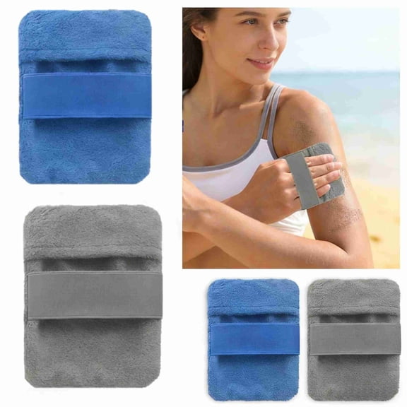 4Pcs Sand Remover for Beach, Talc-Free Sand Removal Bags, Skin-Friendly Sands Off Bags Beach Vacation Camping Essentials(Blue and Gray)