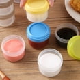 thumbnail image 1 of 4Pcs Sauce & Portion Cups,Small Plastic Containers,Clear Jello Shot Cups Condiment Containers,Reusable & Leakproof Mini Food Storage Containers,Salad Dressing Containers To Go with Lids,Blue,1.6x1.4", 1 of 8