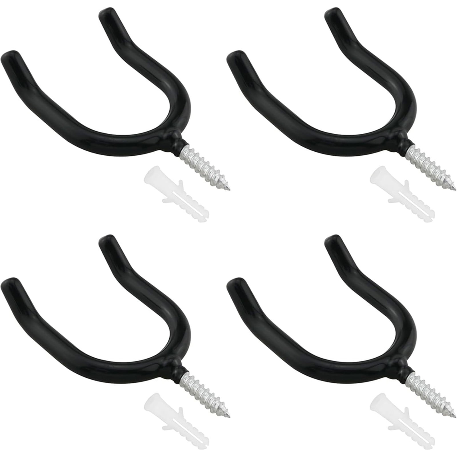 4Pcs Screw In U Shaped Hook Heavy Duty Wall Mounted Hanging Hook for