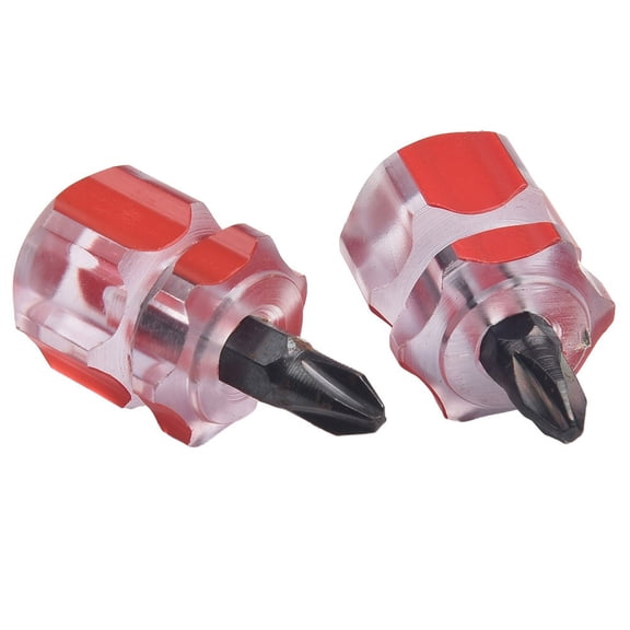 4Pcs Screwdriver Slotted Cross Head 37Mm Manual Tools Short Handle For Workshop Bicycle Car Repairing Home Improvement Tools Fangkenuo
