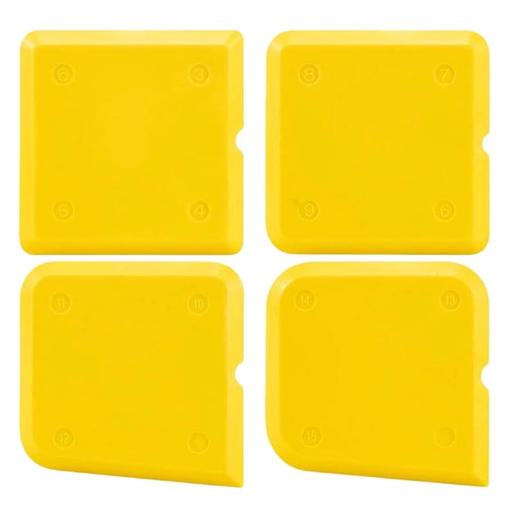 4Pcs Sealant Removal Scraper,Caulking Tool Kit,Sealant Smoothing Finishing Tool,Sealant Finishing Grout Scraper,Plastic Caulking Tool Set,for Kitchen Bathroom Floor Sealant Sealing,(B,2.68x2.72 in)