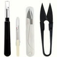 thumbnail image 1 of 4Pcs Seam Ripper Thread Cutter Remover Kit Unpicker &Seam Ripper&Thread Cutter Scissor for Sewing Stitch Ripper Needlework Craft, 1 of 7