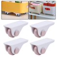 thumbnail image 1 of 4Pcs Self Caster Wheels Paste Type Universal Pulley Roller Ball Swivel Wheels for Trolley Drawer Bins Bottom Furniture Storage Box , pink, 1 of 8