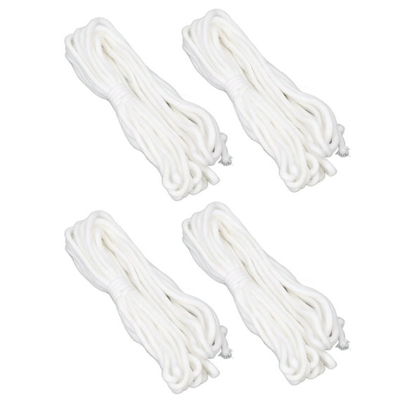 4Pcs Self-Watering Cotton Rope Wick Cord For Indoor/Outdoor Potted Plants 4mm X 10m Hydroponic Wicking Cord