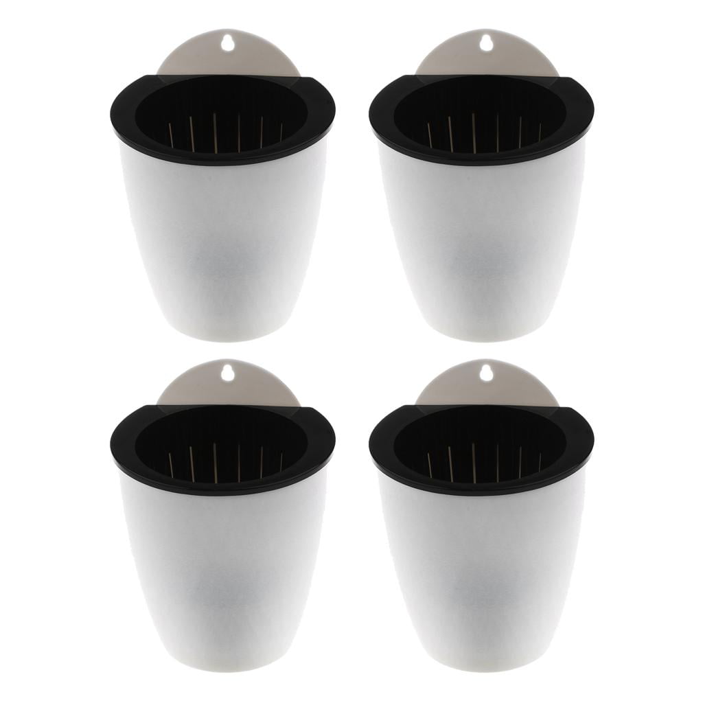 4Pcs Self Watering Planter - Hanging Planter Pot Plants, Aloe, s, African Violets, Succulents - S