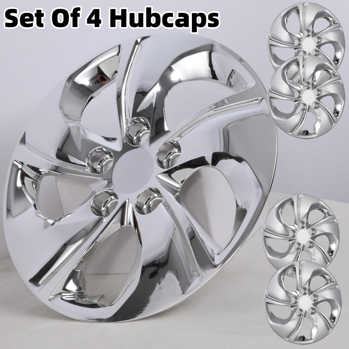 4Pcs/Set 15 inch Hubcaps for 2013-2015 Honda Civic Sedan,2013 Honda Civic Coupe Wheel Rims Cover,Chrome
