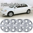 thumbnail image 1 of (4Pcs/Set)15 " Silver Hubcaps Wheel Rims Cover for 2005-2008 TOYOTA COROLLA Snap on Installation, 1 of 10