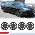 thumbnail image 1 of 4Pcs Set 15" Steel Wheel Hubcaps for 2002-2006 Toyota Camry,Wheel Rim Cover,Snap on Car,PP,Black Matte, 1 of 8