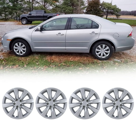 4Pcs Set 16" Hubcap for 2014-2016 Toyota Corolla,Wheel Rim Cover with Decorative Screws,Compatible with Steel Wheels,Snap on Hub Caps Replacement,ABS&PC,Lacquer
