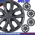 thumbnail image 1 of 4Pcs/Set 17" Hubcaps Wheel Rims Cover Fit for 2014-2020 NISSAN ROGUE Compatible With Steel Wheels Snap On Installation ABS+PC Material(17-Inch,BLACK MATTE), 1 of 10