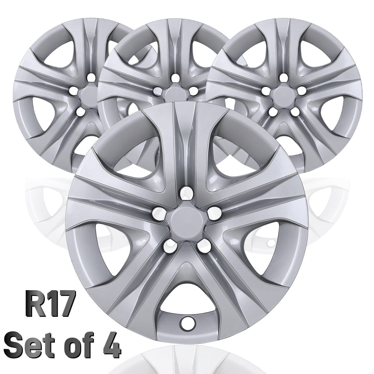 4pcs/Set 17" Hubcaps Wheel Rims Cover for 2013-2018 Toyota Rav4 Compatible With Steel Wheels Snap on Installation(Lacquer)
