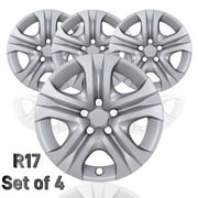 4Pcs/Set 17" Hubcaps Wheel Rims Cover for For 2013-2018 TOYOTA RAV4 Compatible With Steel Wheels Snap On Installation(17-Inch,Set Of 4,LACQUER)
